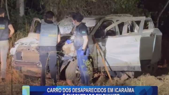 CARRO DOS DESAPARECIDOS EM ICARAÍMA É ENCONTRADO EM BUNKER