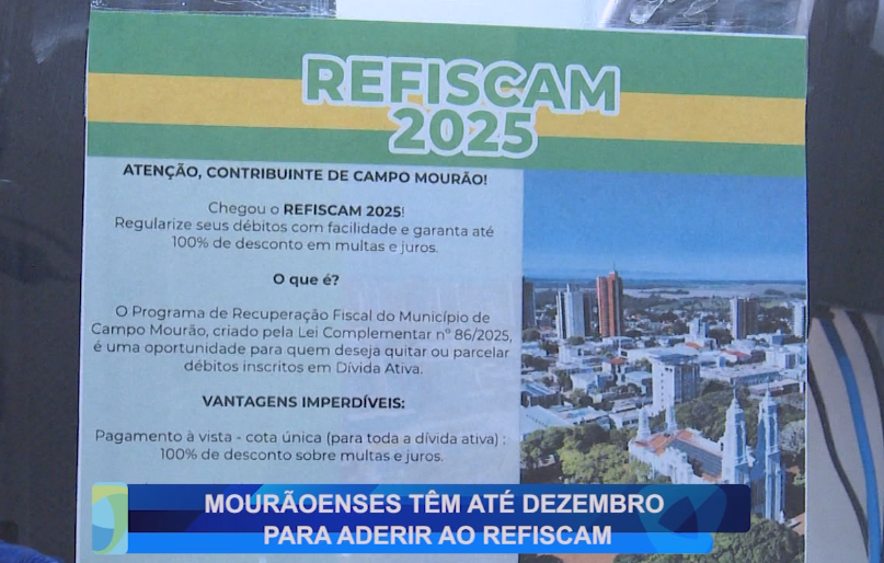 MOURÃOENSES TÊM ATÉ DEZEMBRO PARA ADERIR AO REFISCAM
