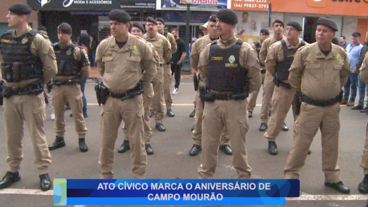 ATO CÍVICO MARCA O ANIVERSÁRIO DE CAMPO MOURÃO