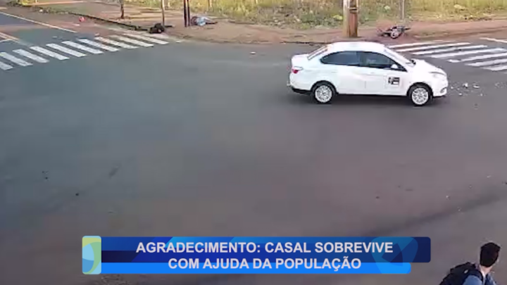 AGRADECIMENTO: CASAL SOBREVIVE COM AJUDA DA POPULAÇÃO