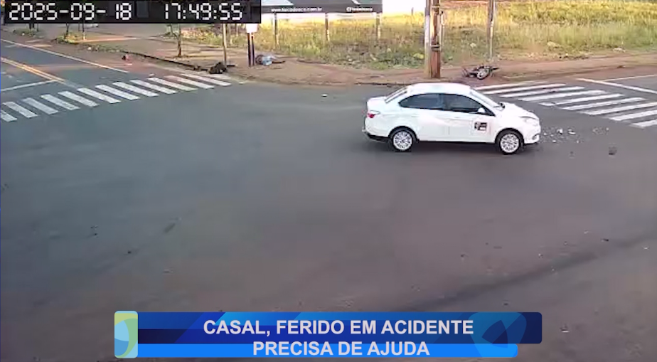 CASAL, FERIDO EM ACIDENTE PRECISA DE AJUDA