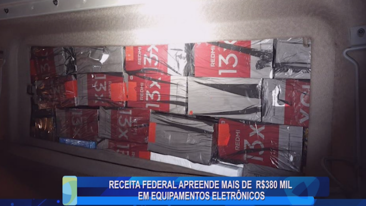 RECEITA FEDERAL APREENDE MAIS DE R$380 MIL EM EQUIPAMENTOS ELETRÔNICOS