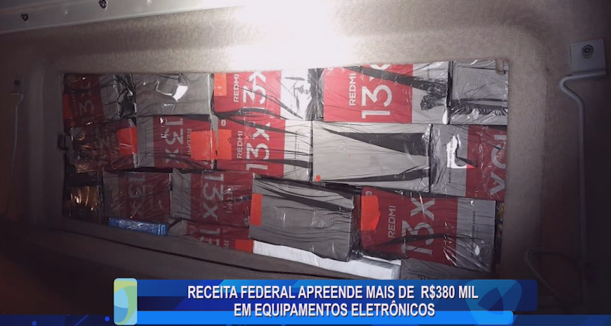 RECEITA FEDERAL APREENDE MAIS DE R$380 MIL EM EQUIPAMENTOS ELETRÔNICOS