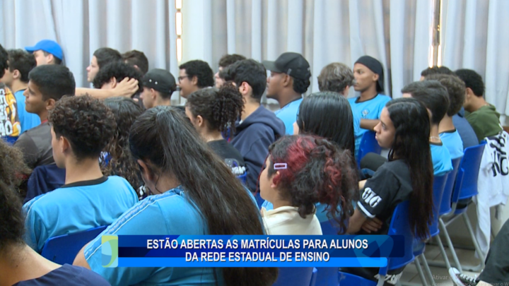 ESTÃO ABERTAS AS MATRÍCULAS PARA ALUNOS DA REDE ESTADUAL DE ENSINO