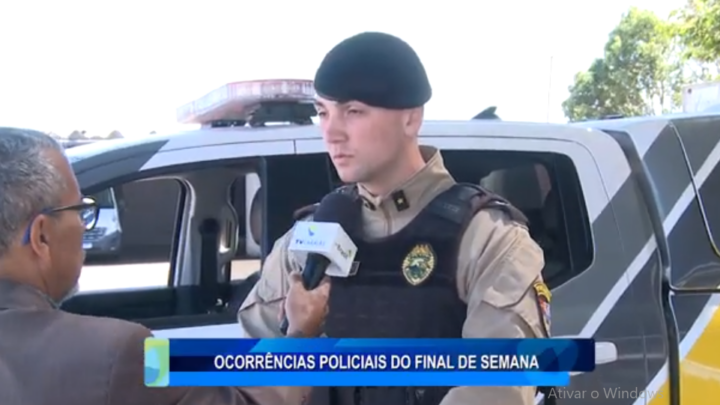 OCORRÊNCIAS POLICIAIS DO FINAL DE SEMANA