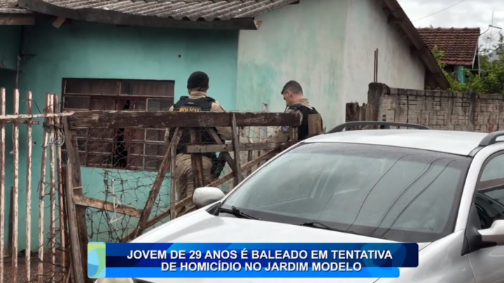 JOVEM DE 29 ANOS É BALEADO EM TENTATIVA DE HOMICÍDIO NO JARDIM MODELO