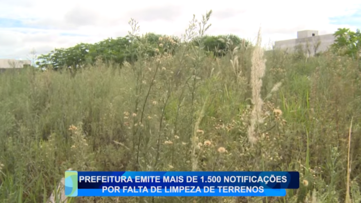 PREFEITURA NOTIFICA 1500 TERRENOS POR FALTA DE LIMPEZA