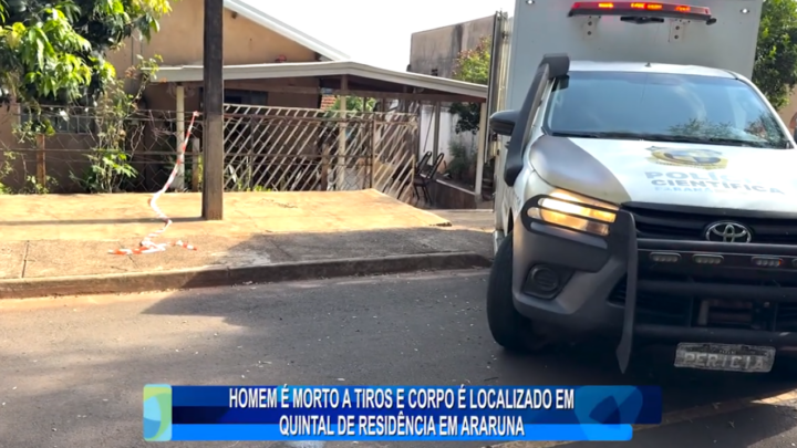 HOMEM É MORTO A TIROS E CORPO É LOCALIZADO EM QUINTAL DE RESIDÊNCIA EM ARARUNA