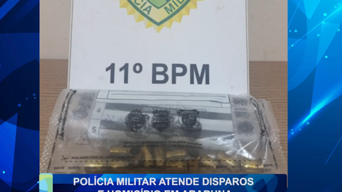 POLÍCIA MILITAR ATENDE DISPAROS E HOMICÍDIO EM ARARUNA