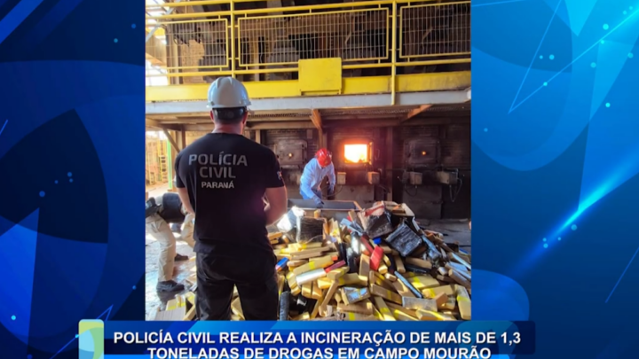 PCPR FAZ A INCINERAÇÃO DE MAIS DE UMA TONELADA DROGAS