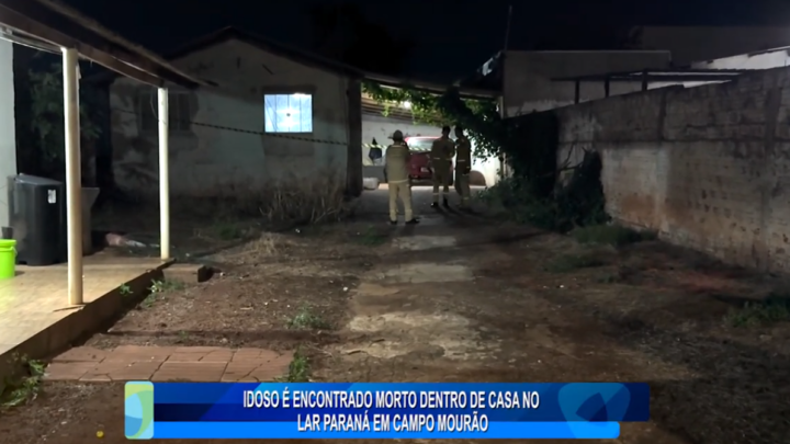 IDOSO É ENCONTRADO MORTO DENTRO DE CASA NO LAR PARANÁ EM CAMPO MOURÃO