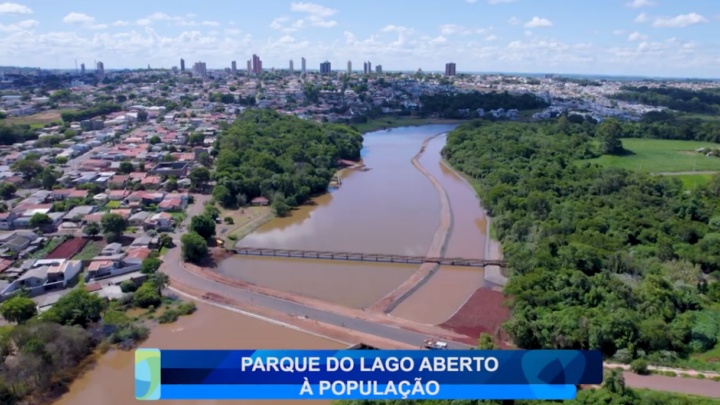 PARQUE DO LAGO ABERTO À POPULAÇÃO