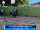 ADOLESCENTES PARTICIPAM DO PROGRAMA VOTO JOVEM