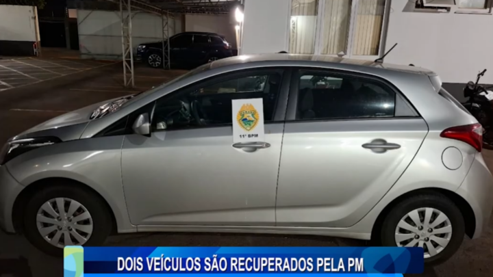 DOIS VEÍCULOS SÃO RECUPERADOS PELA PM