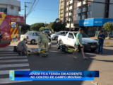 JOVEM FICA FERIDA EM ACIDENTE NO CENTRO DE CAMPO MOURÃO
