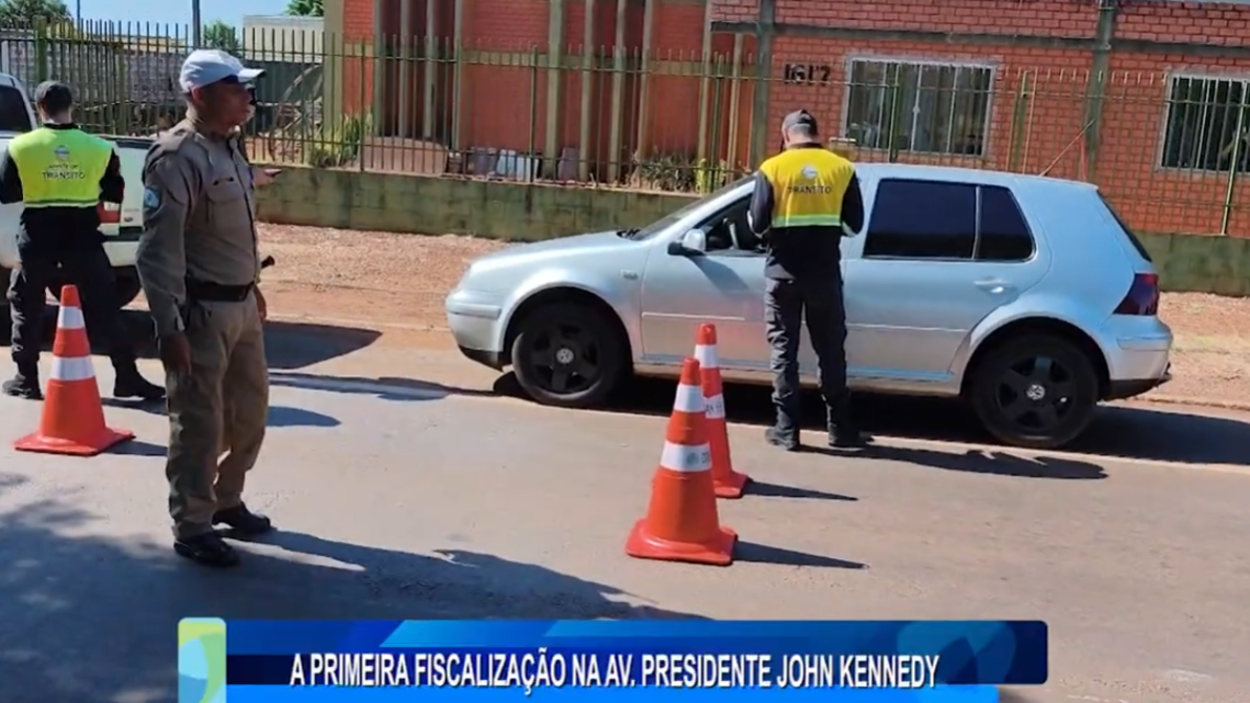 PRIMEIRA FISCALIZAÇÃO NA AV.  PRESIDENTE JOHN KENNEDY