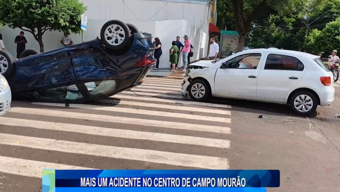 MAIS UM ACIDENTE NO CENTRO DE CAMPO MOURÃO