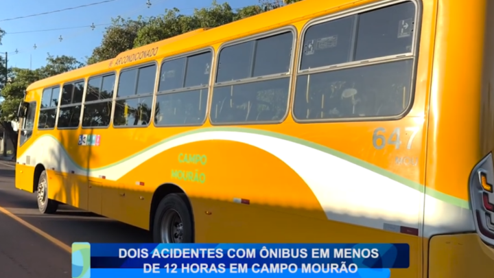 DOIS ACIDENTES COM ÔNIBUS EM MENOS DE 12 HORAS EM CAMPO MOURÃO