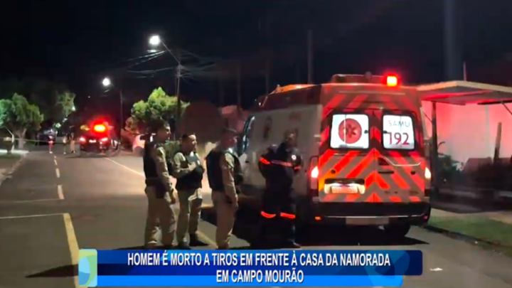 HOMEM É MORTO A TIROS EM FRENTE À CASA DA NAMORADA EM CAMPO MOURÃO
