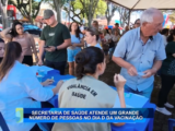 SECRETARIA DE SAÚDE ATENDE UM GRANDE NÚMERO DE PESSOAS NO DIA D DA VACINAÇÃO