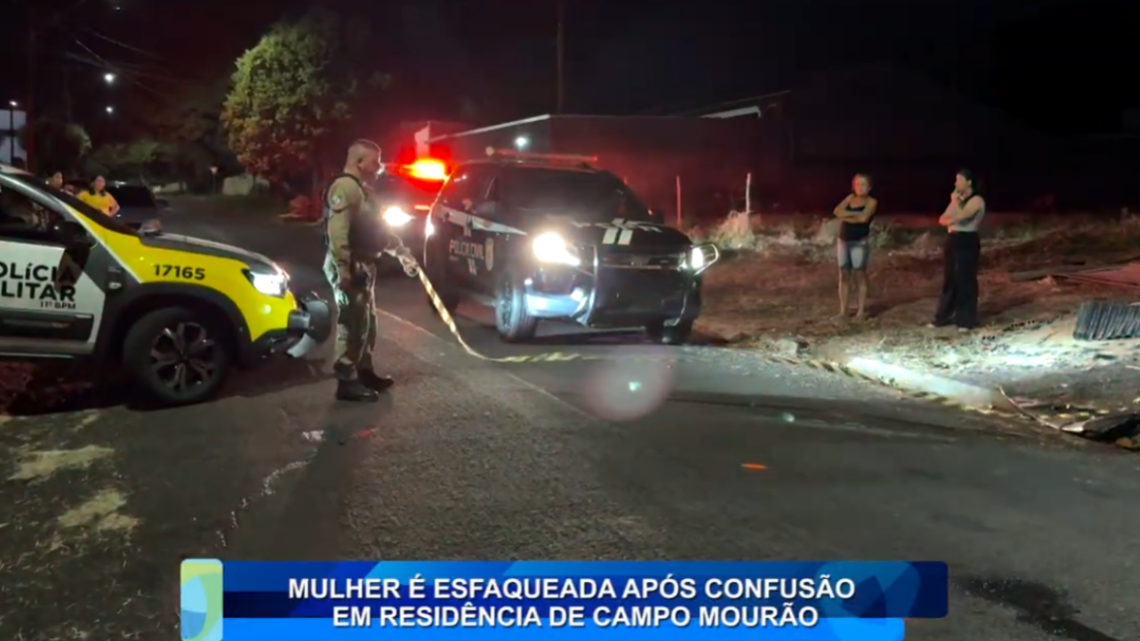 MULHER É ESFAQUEADA APÓS CONFUSÃO EM RESIDÊNCIA EM CAMPO MOURÃO