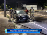 VEÍCULO PEGA FOGO NO CENTRO DE CAMPO MOURÃO