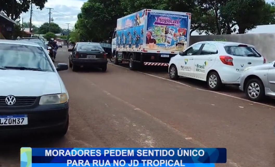 MORADORES PEDEM SENTIDO ÚNICO PARA RUA NO JD TROPICAL