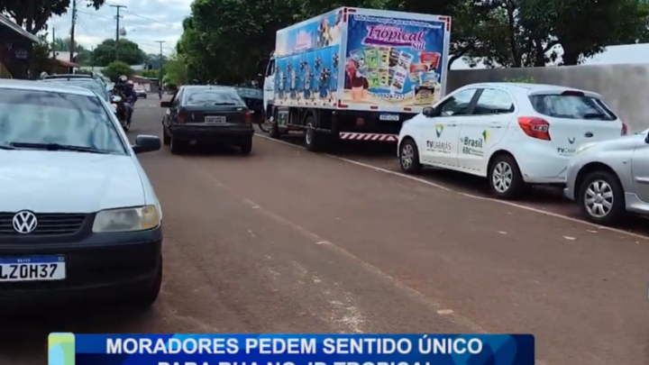 MORADORES PEDEM SENTIDO ÚNICO PARA RUA NO JD TROPICAL