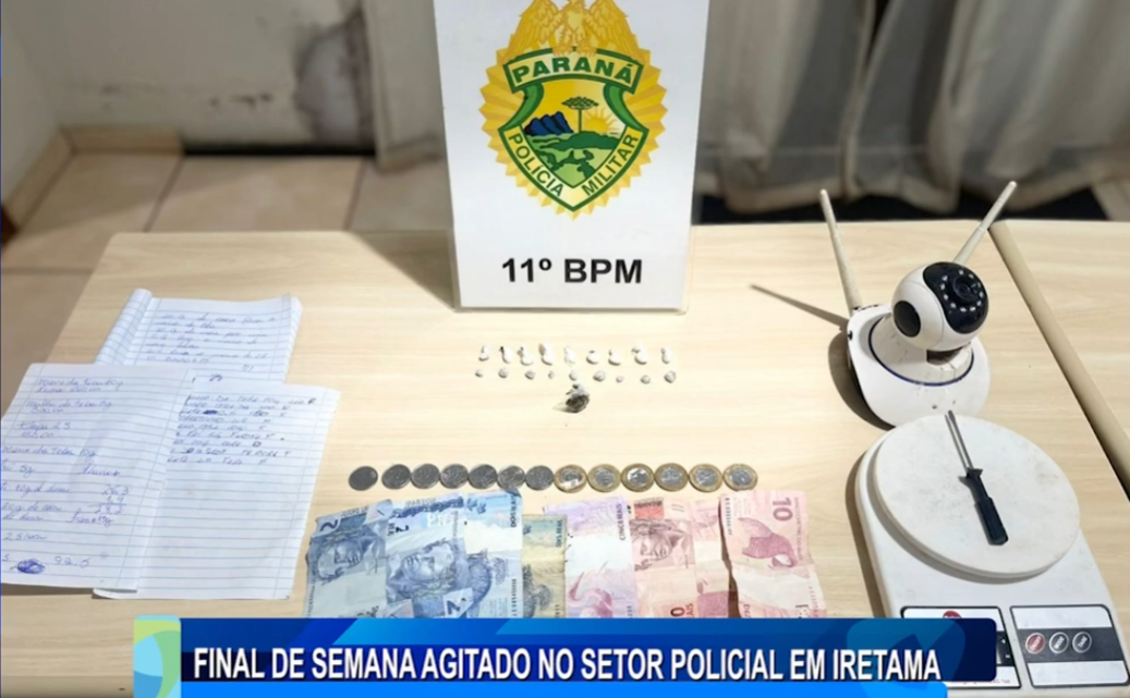 FINAL DE SEMANA AGITADO NO SETOR POLICIAL EM IRETAMA