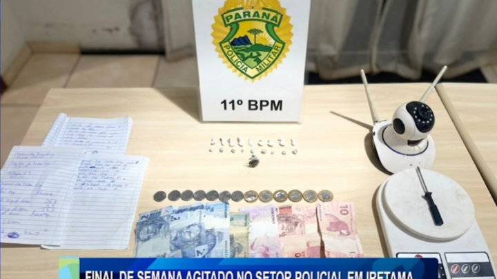 FINAL DE SEMANA AGITADO NO SETOR POLICIAL EM IRETAMA