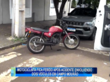 MOTOCICLISTA FICA FERIDO APÓS ACIDENTE ENVOLVENDO DOIS VEÍCULOS EM CAMPO MOURÃO