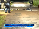 HOMEM É EXECUTADO A TIROS DURANTE FESTA NA USINA MOURÃO