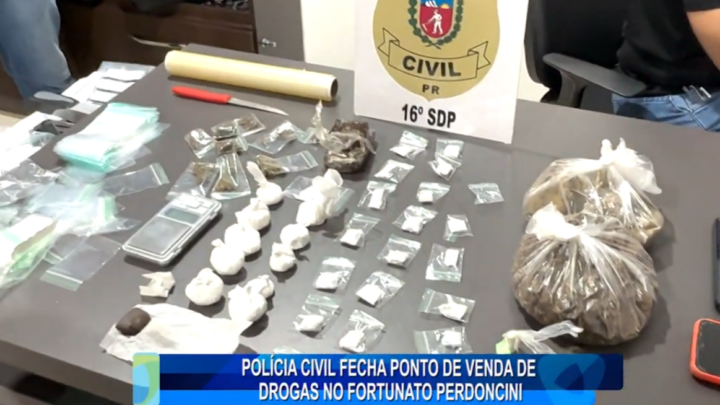 POLÍCIA CIVIL FECHA PONTO DE VENDA DE DROGAS NO PERDONCINI
