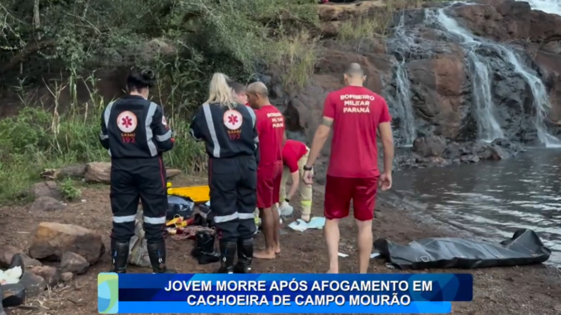 JOVEM MORRE APÓS AFOGAMENTO EM CACHOEIRA DE CAMPO MOURÃO