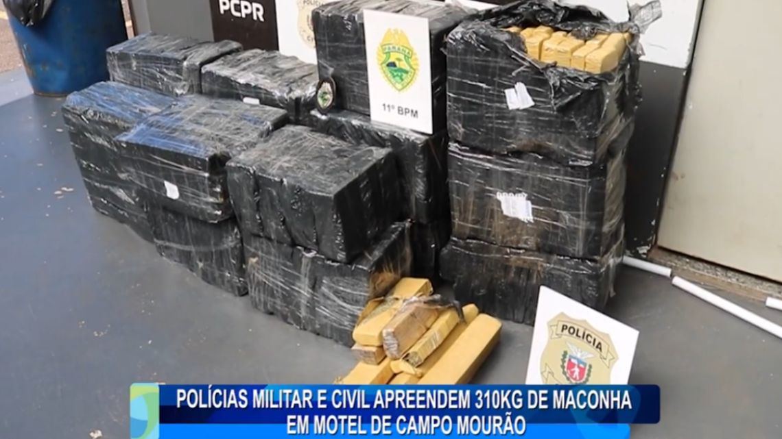 POLÍCIAS MILITAR E CIVIL APREENDEM 310KG DE MACONHA