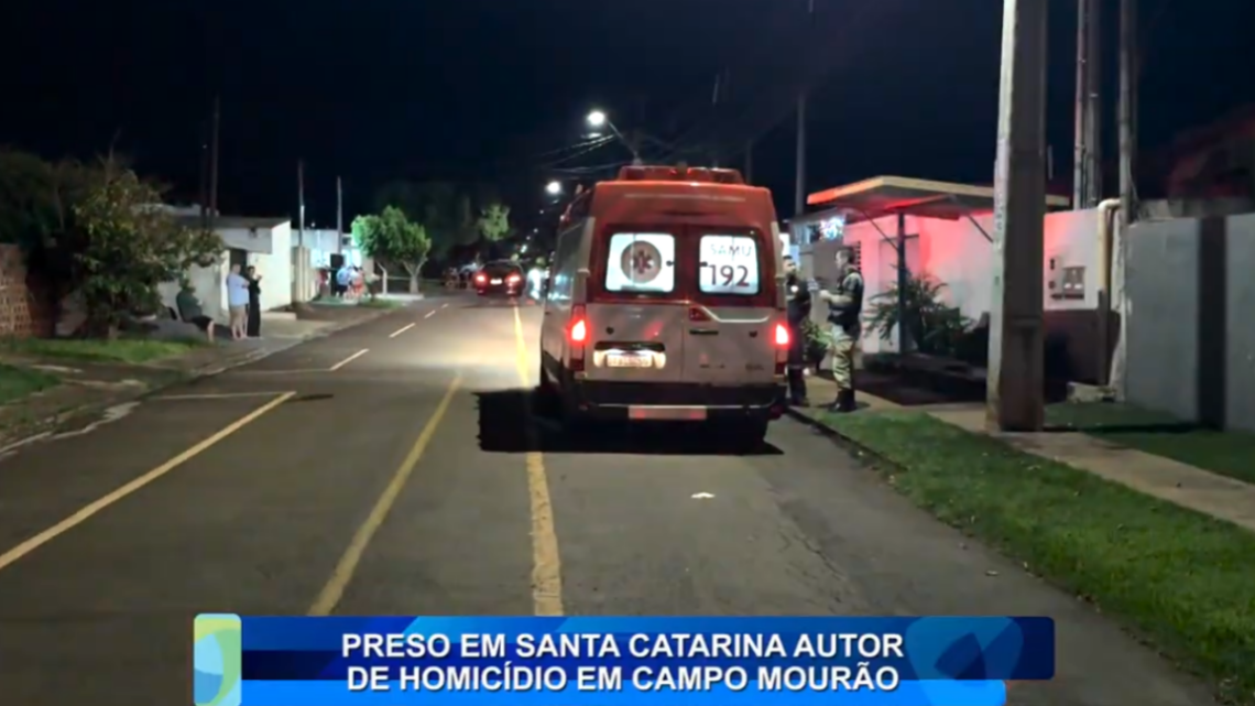 PRESO EM SANTA CATARINA AUTOR DE HOMICÍDIO EM CAMPO MOURÃO