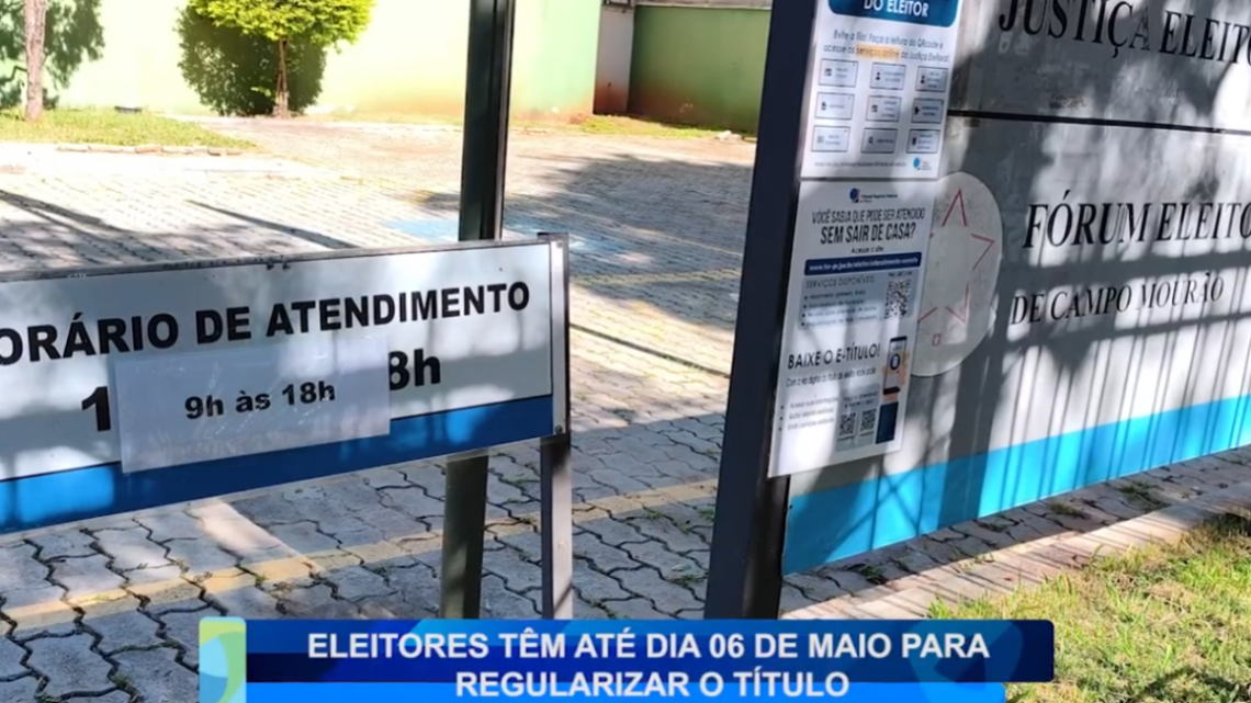 ELEITORES TÊM ATÉ O DIA 06 DE MAIO PARA REGULAREM O TÍTULO
