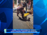 CASAL FICA GRAVEMENTE FERIDO APÓS ATROPELAMENTO EM ARARUNA