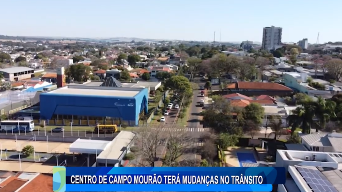 CENTRO DE CAMPO MOURÃO TERÁ MUDANÇAS NO TRÂNSITO