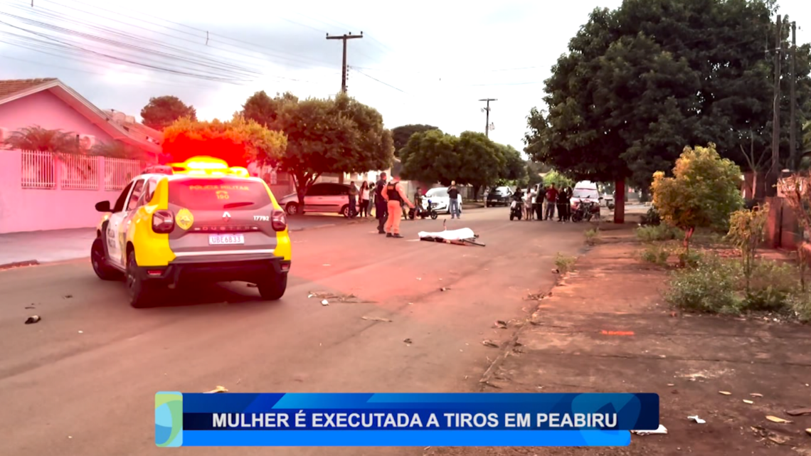 MULHER É EXECUTADA A TIROS EM PEABIRU