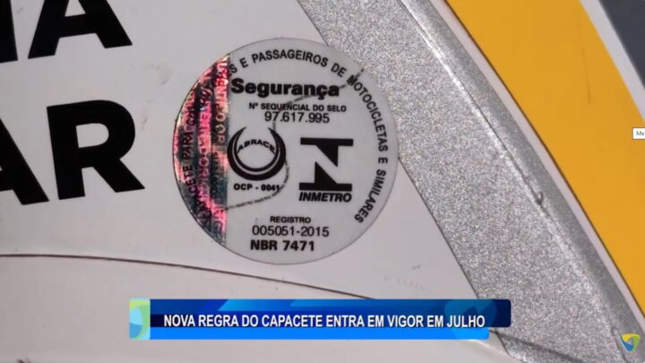 NOVA REGRA DO CAPACETE ENTRA EM VIGOR EM JULHO