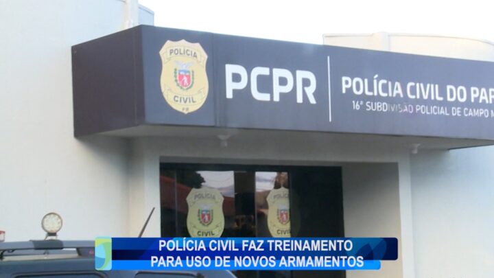 POLÍCIA CIVIL FAZ TREINAMENTO PARA USO DE NOVOS AMARMENTOS