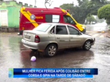 MULHER FICA FERIDA APÓS COLISÃO ENTRE CORSA E SPIN NA TARDE DE SÁBADO EM CAMPO MOURÃO