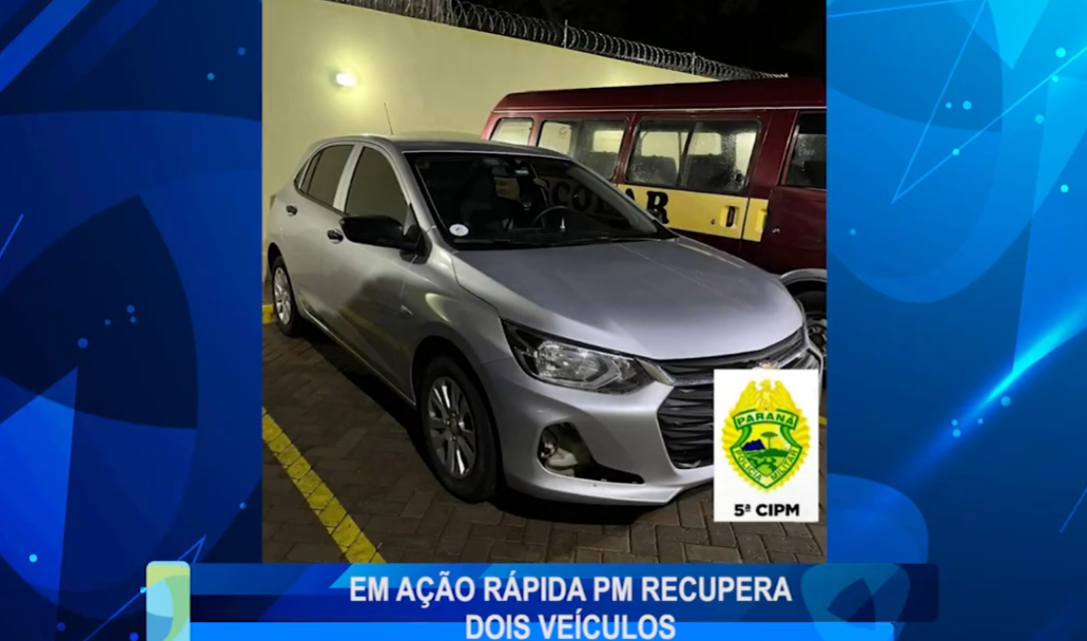 EM AÇÃO RÁPIDA POLÍCIA MILITAR RECUPERA DOIS VEÍCULOS