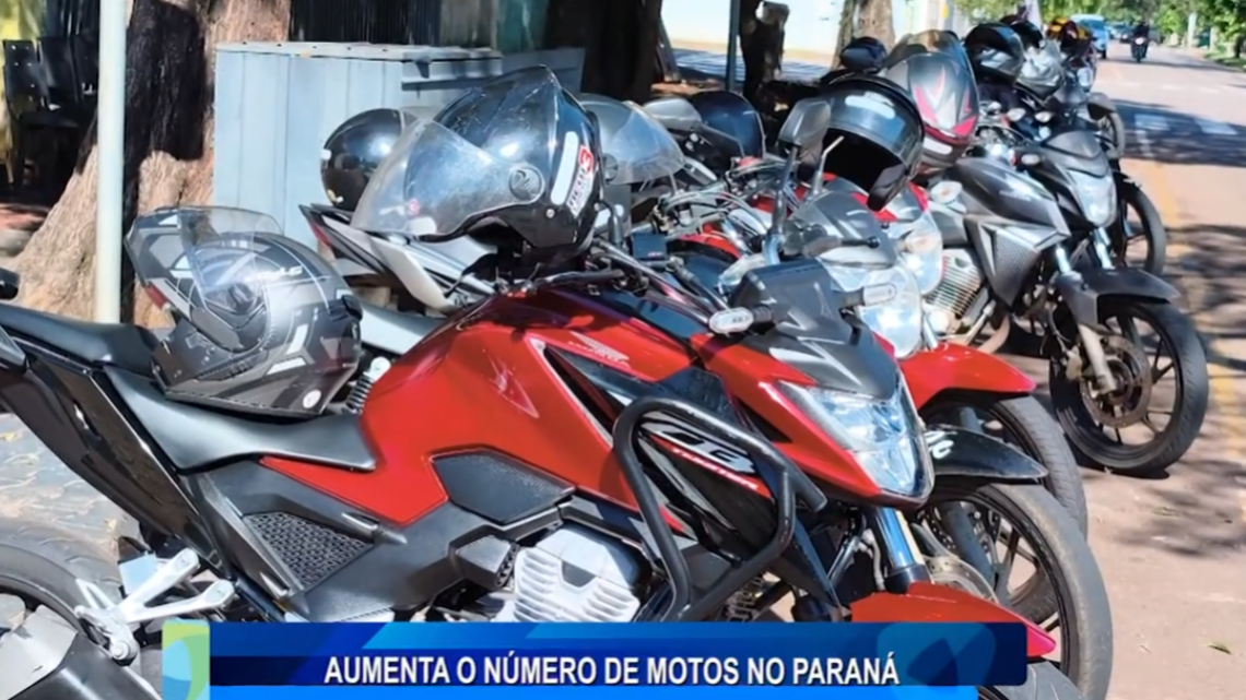 AUMENTA O NÚMERO DE MOTOS NO PARANÁ