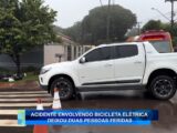 ACIDENTE ENVOLVENDO BICICLETA ELÉTRICA DEIXOU DUAS PESSOAS FERIDAS