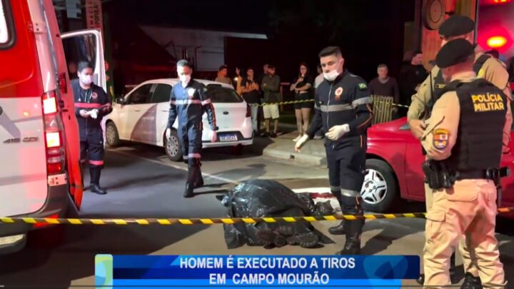 HOMEM É EXECUTADO A TIROS EM CAMPO MOURÃO