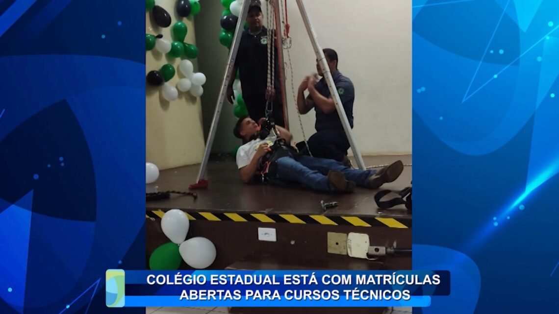 COLÉGIO ESTADUAL ESTÁ COM MATRÍCULAS ABERTAS PARA CURSOS TÉCNICOS