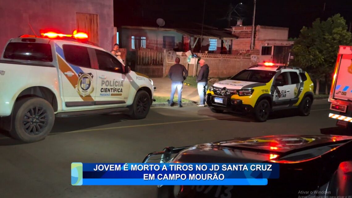 JOVEM É MORTO A TIROS NO JARDIM SANTA CRUZ EM CAMPO MOURÃO