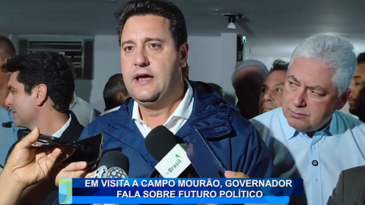 EM VISITA A CAMPO MOURÃO, GOVERNADOR FALA SOBRE FUTURO POLÍTICO